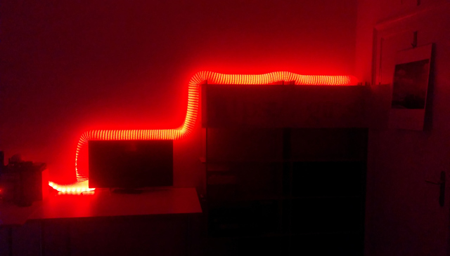 evil looking red